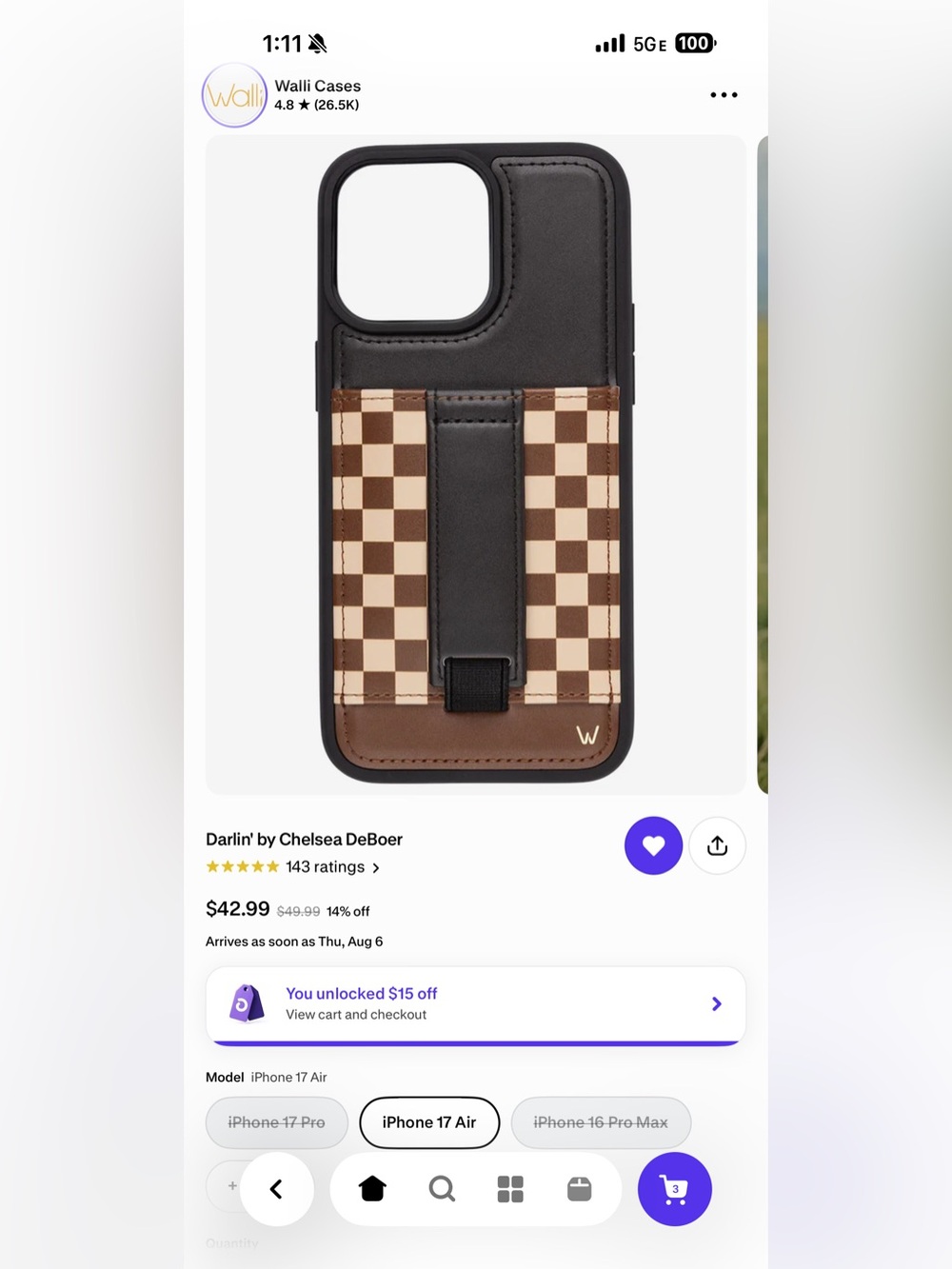 🤎darlin•by:chelsea deboer•WALLI CASES•iphone 16 pro max case🤎 - Picture 4 of 16